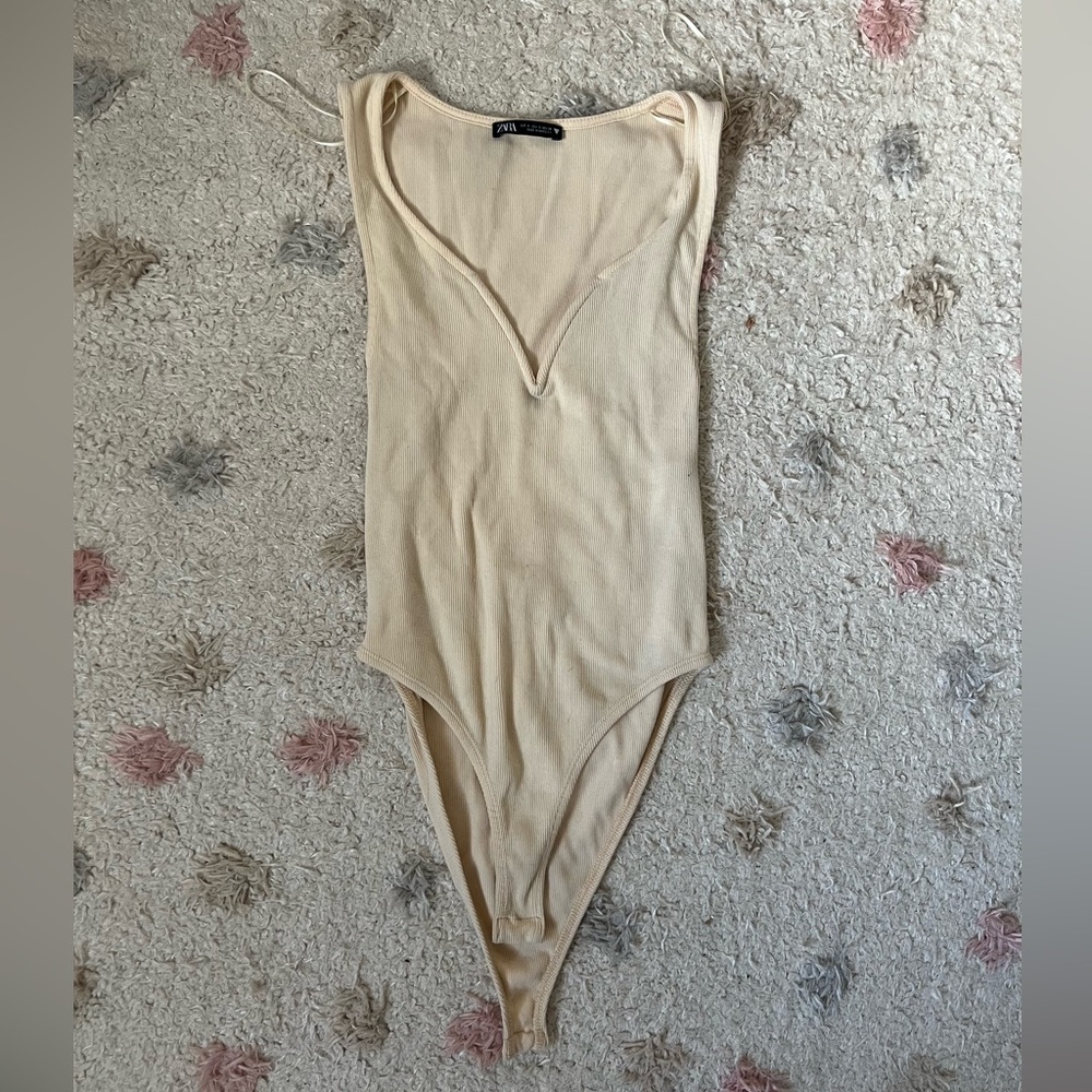 Zara Cream Bodysuit